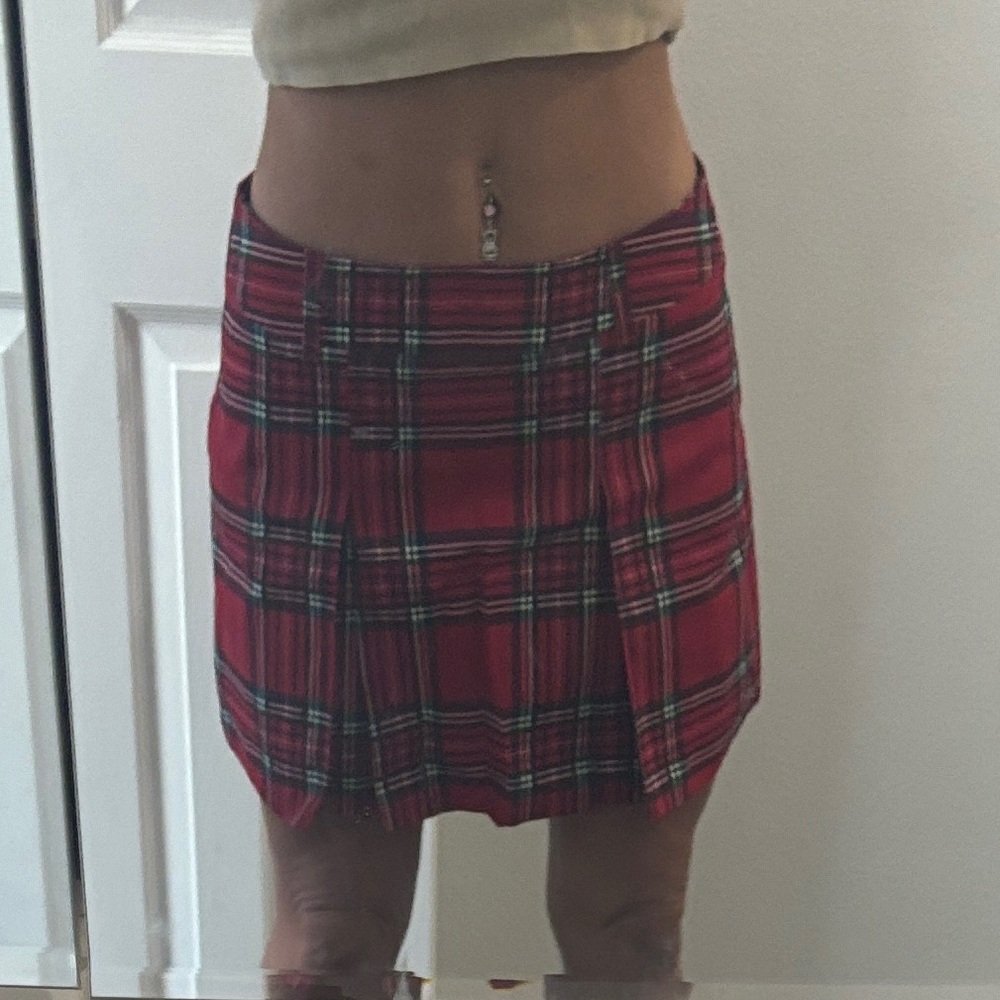 Dickies plaid mini skirt